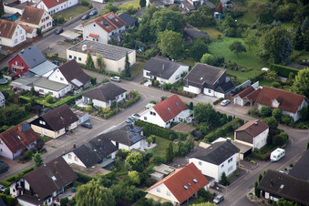 Maxburgstr in the district Billigheim in Billigheim-Ingenheim in the state Rhineland-Palatinate, Germany out of the air
