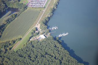 Sailing club in the district Maximiliansau in Wörth am Rhein in the state Rhineland-Palatinate, Germany