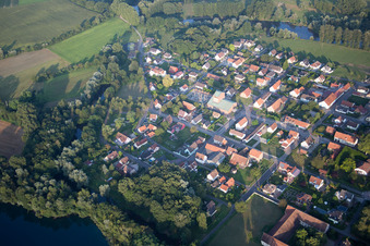 Oblique view of Fort-Louis in the state Bas-Rhin, France