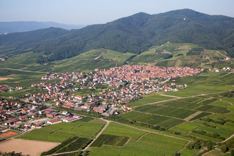 Village view in Dalhunden in the state Bas-Rhin, France
