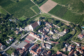 Oblique view of Châtenois in the state Bas-Rhin, France