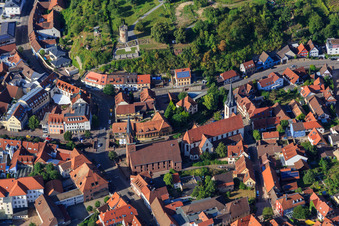 Evangelical Resurrection Church and Catholic Church of St. Michael in Weingarten in the state Baden-Wuerttemberg, Germany
