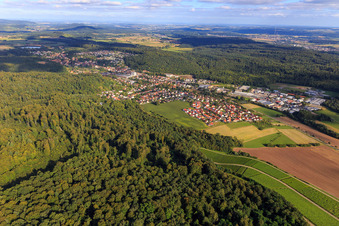 View of the town from the northwest in Maulbronn in the state Baden-Wuerttemberg, Germany