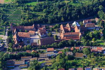 Aerial photograpy of Monastery Maulbronn UNESCO World Heritage in Maulbronn in the state Baden-Wuerttemberg, Germany