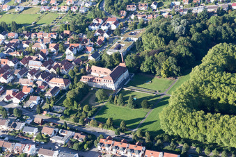 Castle Park and Freidental Castle in Freudental in the state Baden-Wuerttemberg, Germany