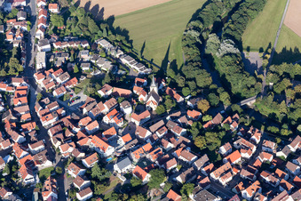Village on the river bank areas of Murr in Murr in the state Baden-Wurttemberg, Germany
