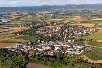 Village view in the district Waldrems in Backnang in the state Baden-Wuerttemberg, Germany