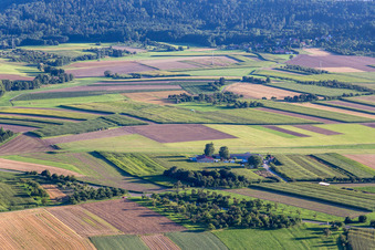 Oblique view of Airport Backnang-Heiningen in the district Heiningen in Backnang in the state Baden-Wuerttemberg, Germany