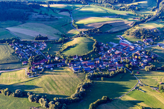 Aerial photograpy of District Mittelrot in Fichtenberg in the state Baden-Wuerttemberg, Germany