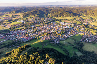 Town View of the streets and houses of the residential areas in Gaildorf in the state Baden-Wurttemberg, Germany