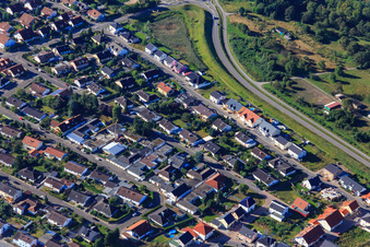 Forstlandallee in Jockgrim in the state Rhineland-Palatinate, Germany