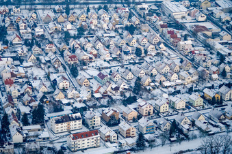 Garden City settlement in Kandel in the state Rhineland-Palatinate, Germany