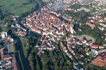 Town View of the streets and houses of the residential areas in the district Neufra in Riedlingen in the state Baden-Wurttemberg
