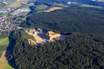 Schleith GmbH sand pit in Eigeltingen in the state Baden-Wuerttemberg, Germany
