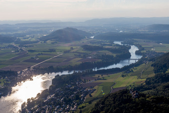 Aerial photograpy of Stein am Rhein in the state Schaffhouse, Switzerland