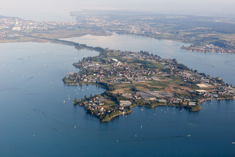 Island Reichenau on the Untersee in the district Niederzell in Reichenau in the state Baden-Wuerttemberg, Germany