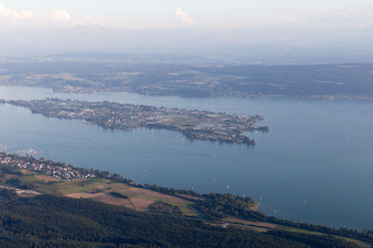 Oblique view of Reichenau in the state Baden-Wuerttemberg, Germany
