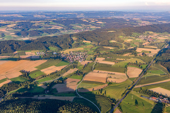 Aerial view of District Bonndorf in Überlingen in the state Baden-Wuerttemberg, Germany