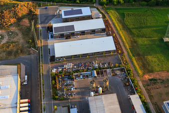 Waste disposal and economic operation Landau Bauhof and Friedel + Ullmer GmbH in the district Queichheim in Landau in der Pfalz in the state Rhineland-Palatinate, Germany