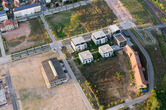 Oblique view of Landau in der Pfalz in the state Rhineland-Palatinate, Germany