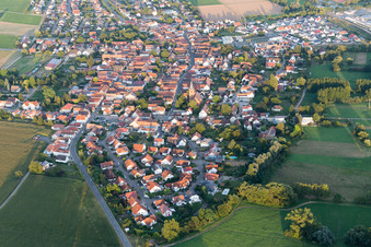 Rohrbach in the state Rhineland-Palatinate, Germany out of the air
