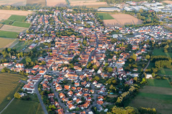 Rohrbach in the state Rhineland-Palatinate, Germany seen from above