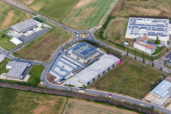 Industrial and commercial area Nord with ITK Engineering GmbH in Ruelzheim in the state Rhineland-Palatinate, Germany
