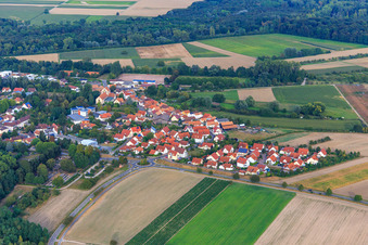 New development area Am Preischberg in Hördt in the state Rhineland-Palatinate, Germany