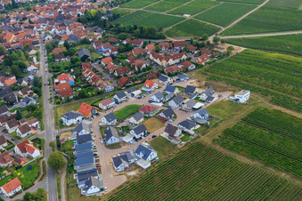 New development area Am Wingertsberg in Insheim in the state Rhineland-Palatinate, Germany