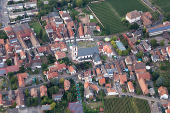 Church building St. Peter and Paul in the village of in Edesheim in the state Rhineland-Palatinate