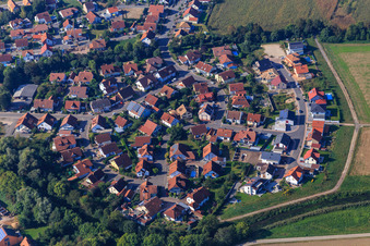 Residential area Im Niederhorst in Leimersheim in the state Rhineland-Palatinate, Germany
