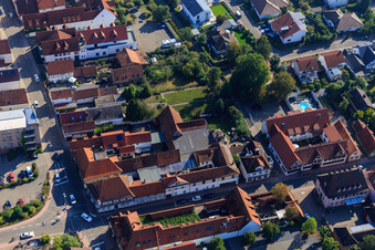 Bahnhofstr in Kandel in the state Rhineland-Palatinate, Germany