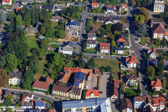 Marktstraße Pfalzbuckel with Hotel zur Pfalz in Kandel in the state Rhineland-Palatinate, Germany
