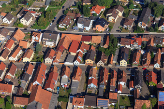 Juststraße from the south in Kandel in the state Rhineland-Palatinate, Germany