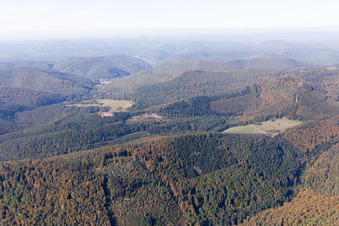 Wingen in the state Bas-Rhin, France from a drone