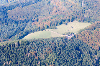 Wingen in the state Bas-Rhin, France seen from a drone