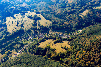 Niedersteinbach in the state Bas-Rhin, France out of the air