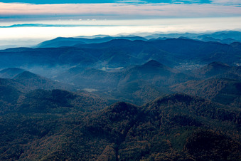 Niedersteinbach in the state Bas-Rhin, France from the plane