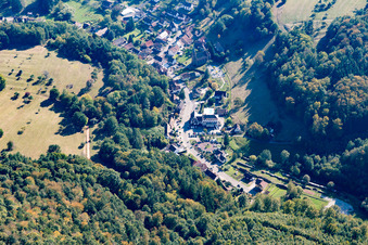 Drone recording of Niedersteinbach in the state Bas-Rhin, France