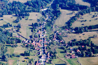 Obersteinbach in the state Bas-Rhin, France from above