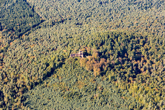 Obersteinbach in the state Bas-Rhin, France from the plane