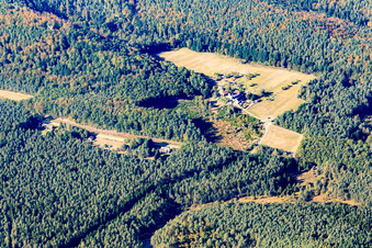 Aerial photograpy of Sturzelbronn in the state Moselle, France