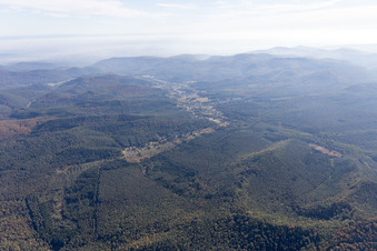 Drone recording of Dambach in the state Bas-Rhin, France