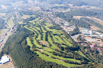 Aerial view of Golf de Bitche in Bitsch in the state Moselle, France