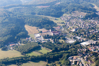Oblique view of Bitche in the state Moselle, France