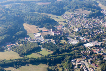 Bitche in the state Moselle, France from above