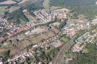 Bitche in the state Moselle, France from a drone