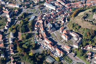 Aerial photograpy of Bitche in the state Moselle, France
