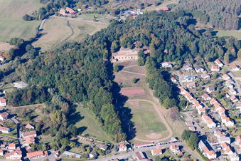Bitche in the state Moselle, France seen from above