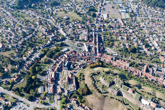 Drone recording of Bitche in the state Moselle, France